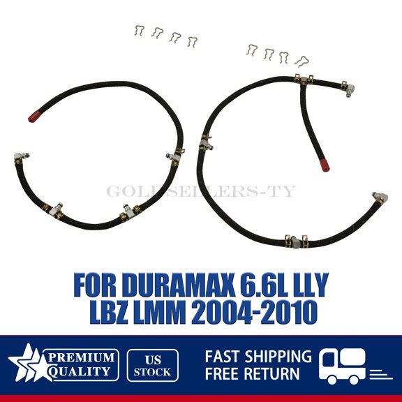 Diesel Injector Fuel Return Hose Line Kit Fits Duramax 6.6L LLY LBZ LMM 04-10