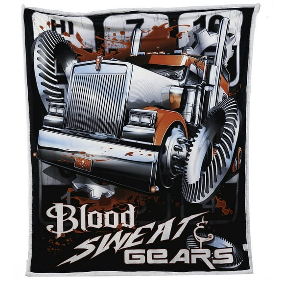DAS COMPANIES Diesel Life Trucking Throw Blanket 50x60ines - Soft Fleece Lightweight