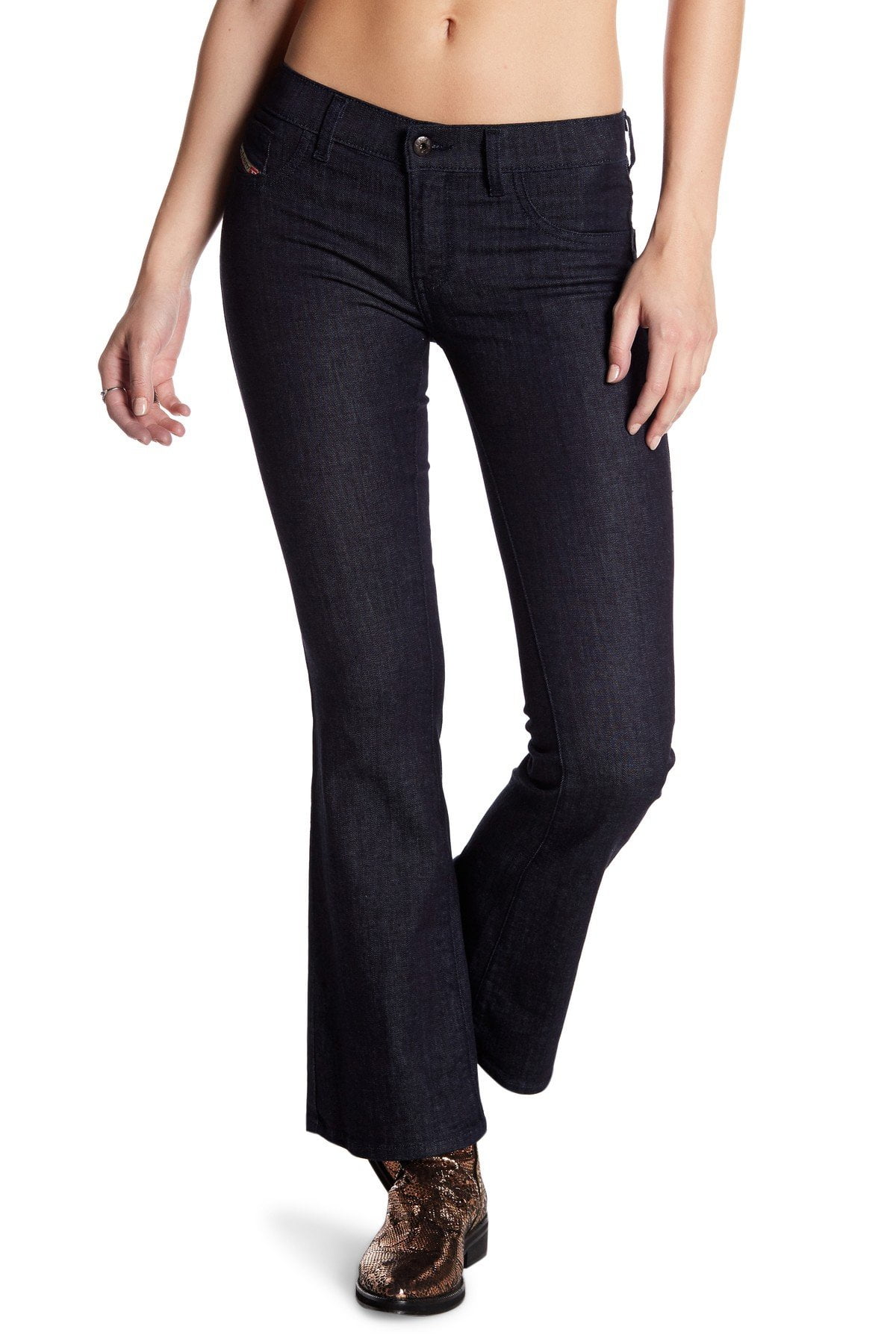 Diesel Livier Flare Jeans 0Rz74 Blue/Denim 28W x 30L