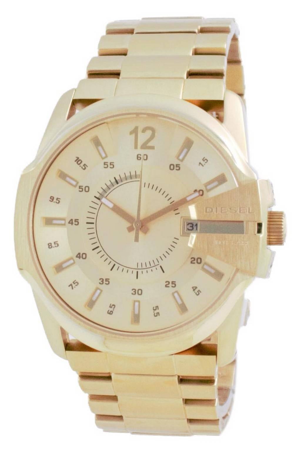 Diesel Master Chief Gold Tone Stainless Steel Quartz DZ1952 100M
