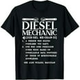 thumbnail image 1 of Diesel Mechanic Definition Automobile Vehicle Auto Wrench T-Shirt, 1 of 7