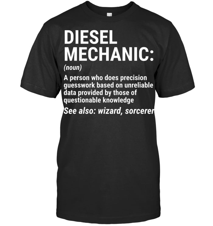 Diesel Mechanic Definition Mechanic Mechanic T Shirt