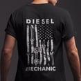 thumbnail image 1 of Diesel Mechanic Shirt: American Flag Wrench Design - Car Enthusiast Gift, 1 of 4
