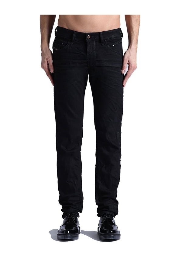 Men's Belther 0824E Regular Slim Tapered Black/Denim 26W x 30L