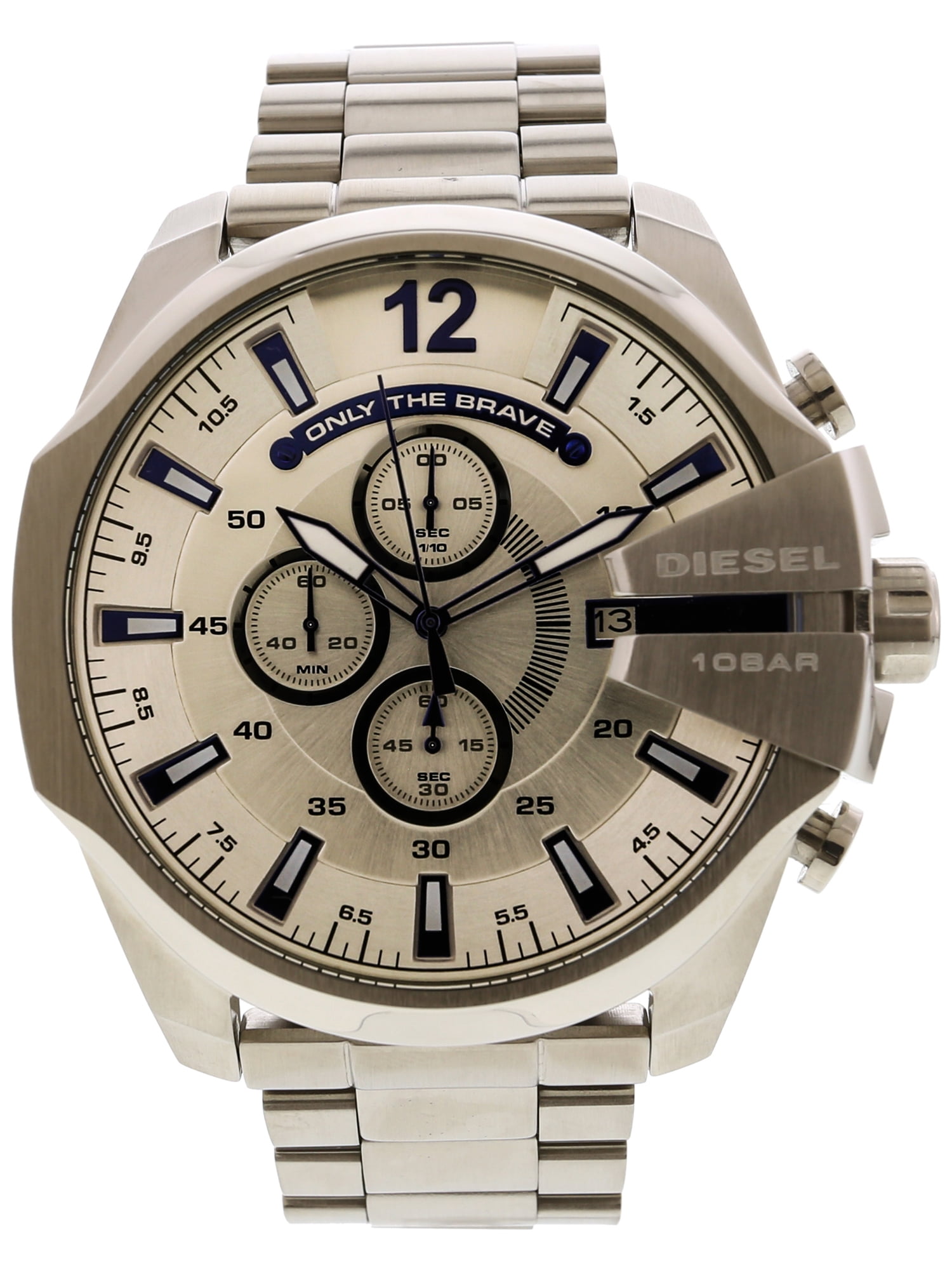Diesel Men's DZ4477 Silver Stainless-Steel Japanese Chronograph