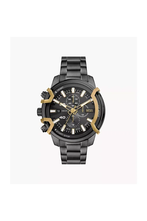 Men's Griffed Chronograph Two-Tone Stainless Steel Watch - Gunmetal