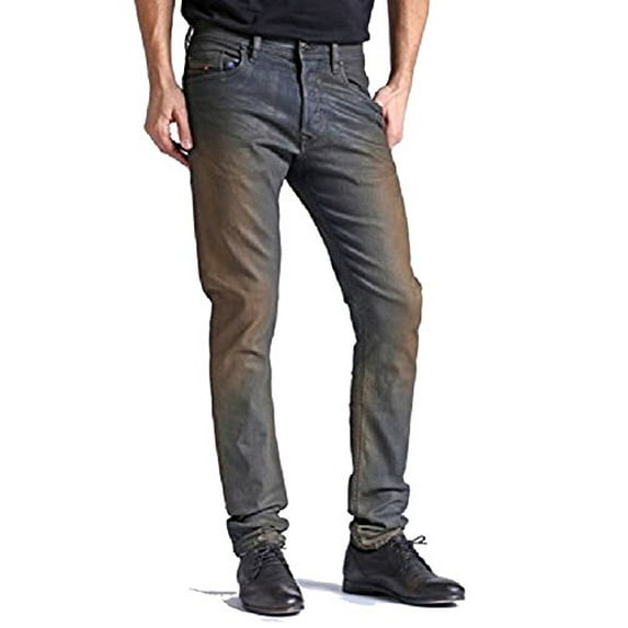 Diesel Men's Jeans Tepphar Cow Leather Golden/Yellow 30