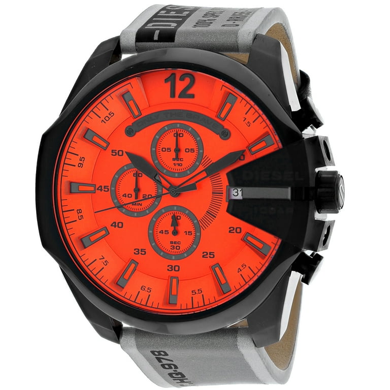 Diesel Men's Mega Chief Orange Dial Watch - DZ4535 - Walmart.com