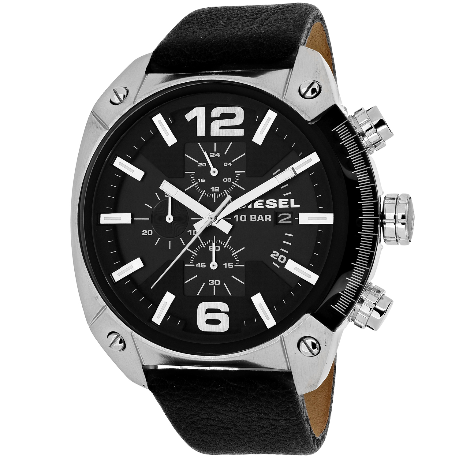Diesel Men's Overflow Black Dial Watch - DZ4341 - image 1 of 3