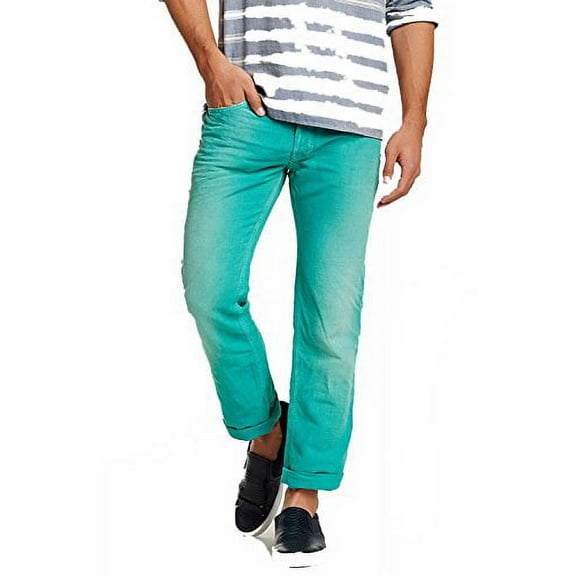 Diesel Men's Safado Slim Straight 0818V Jean Vivid Green 30W x 34L