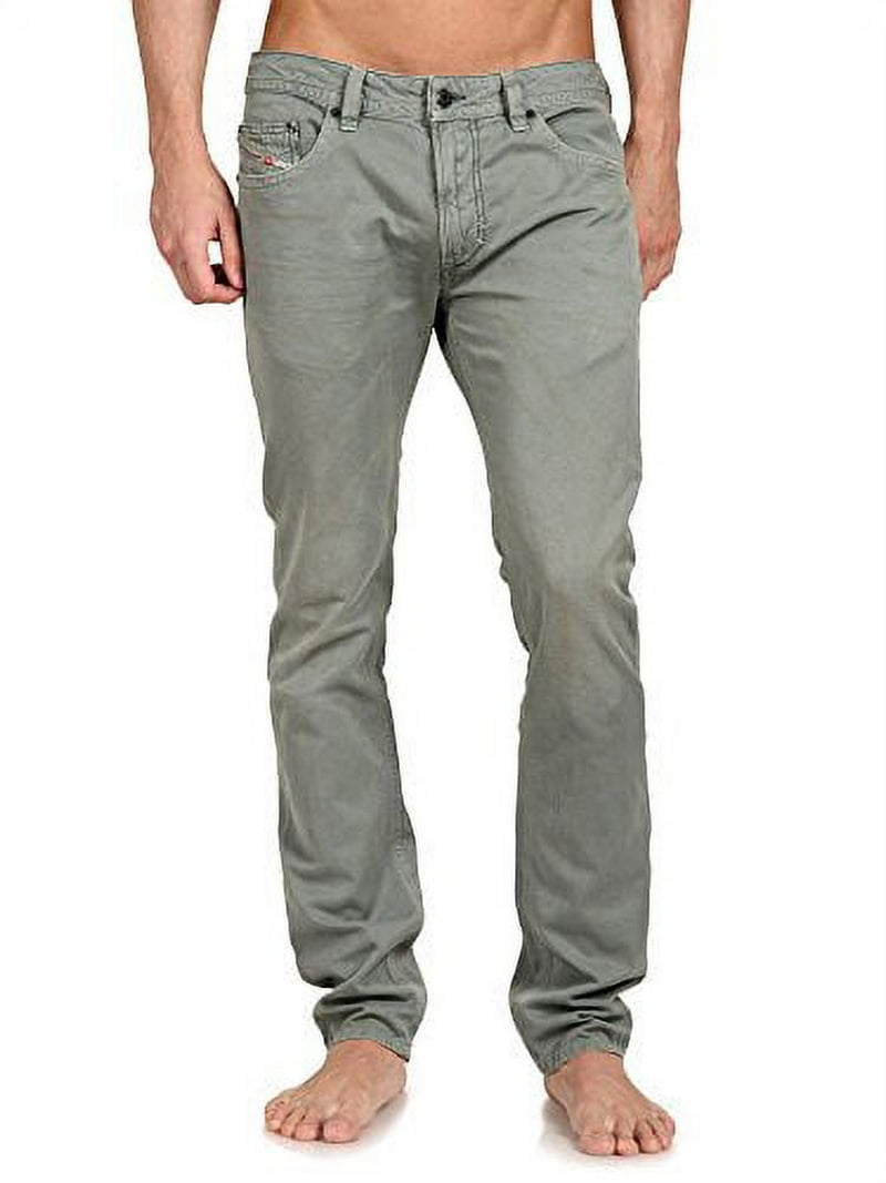 Diesel Men's Thavar 0810W Skinny Jeans Green Grey 28 - Walmart.com