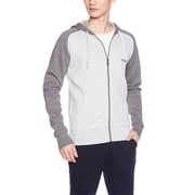 Diesel Mens Umlt Brainz Full Zip Hoodie, Light Grey \ Grey,S - US