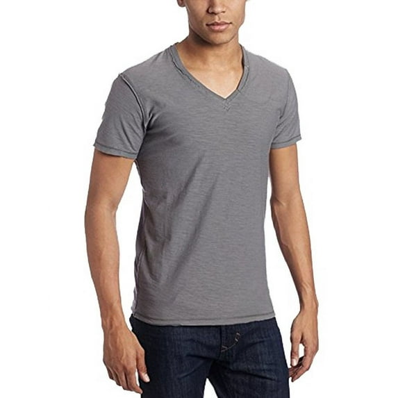 Diesel Men's V-Neck Tee Tos Reversed-Slub Jersey T-Shirt Dark/Grey 3XL