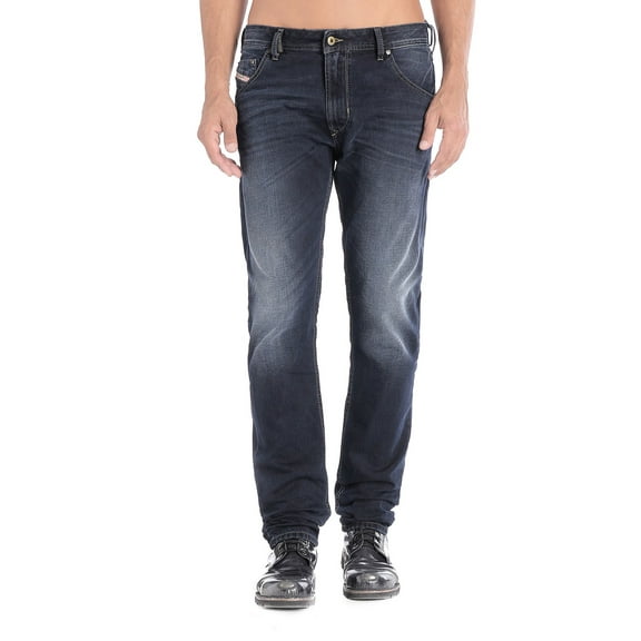 Diesel Mens Regular Slim Carrot 0837K Jeans Dark Blue/Denim 27W x 32L