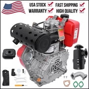 Diesel Motor Engine 10HP 418CC Single Cylinder Air-Cooled 4 Stroke Recoil manual starter