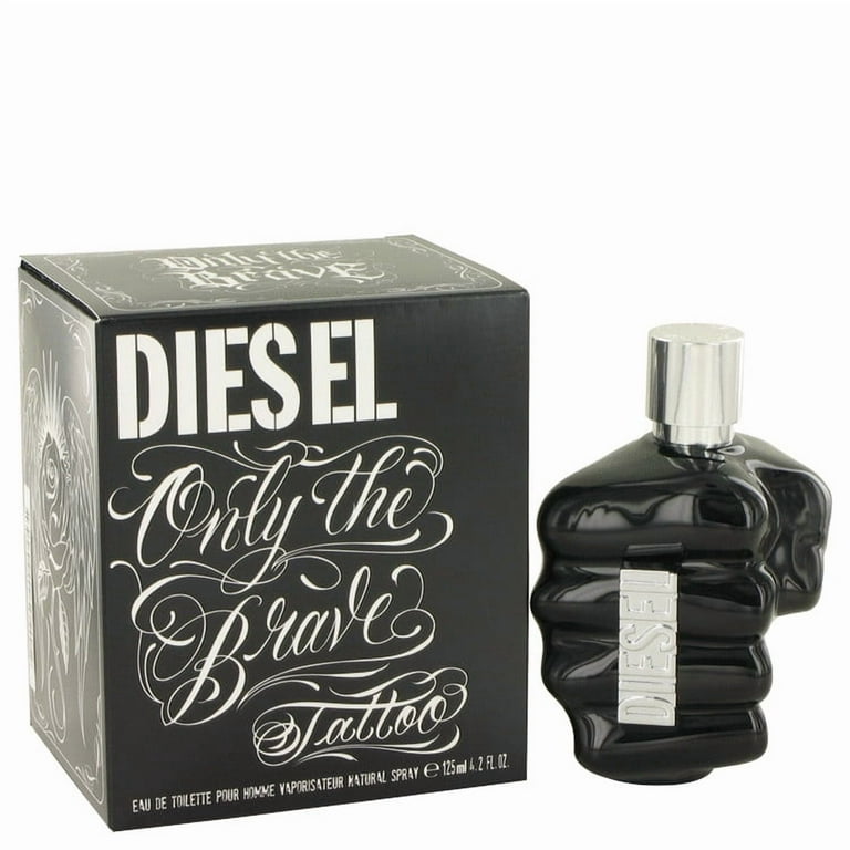 Diesel Only The Brave Tattoo Eau De Toilette Spray for Men, 4.2 oz