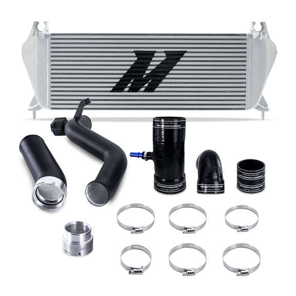 Diesel Performance Intercooler Kit, compatible with Ford Ranger 3.2L 2011+, Silver/Black
