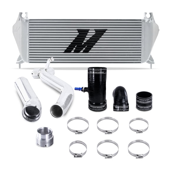 Diesel Performance Intercooler Kit, compatible with Ford Ranger 3.2L 2011+, Silver/Polished