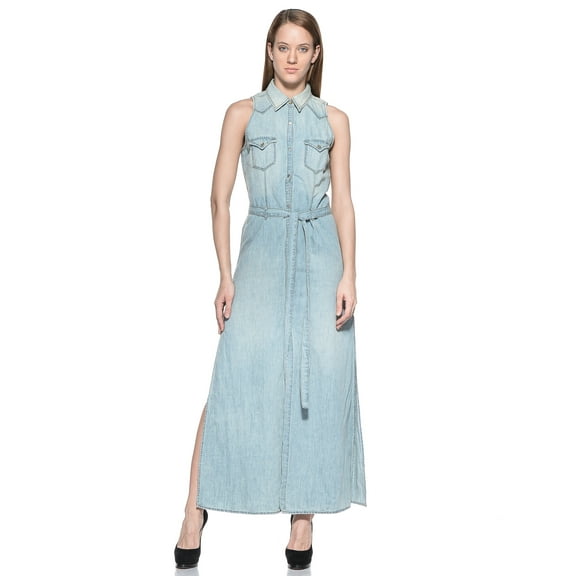 Diesel Pilklon Dresses Blue Denim Denim S