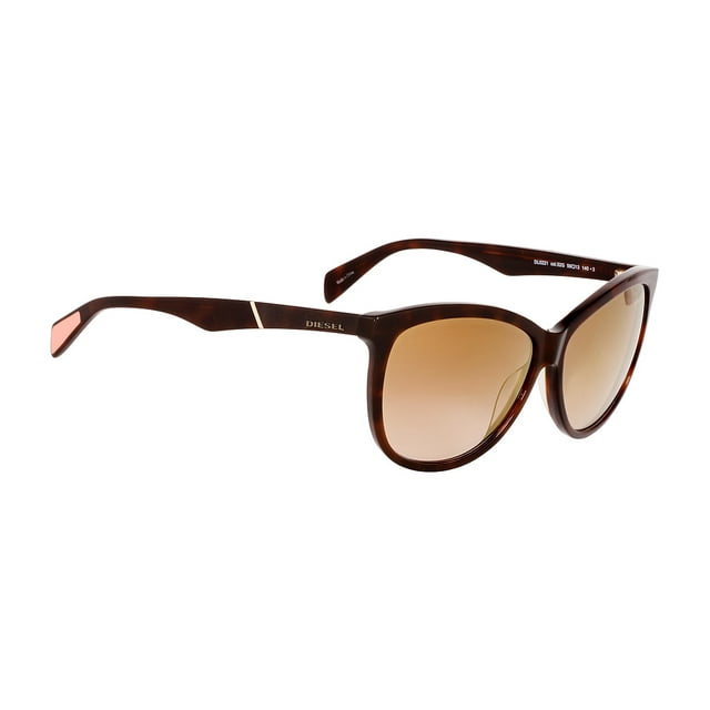 Diesel Plastic Frame Brown Lens Ladies Sunglasses DL02215952G