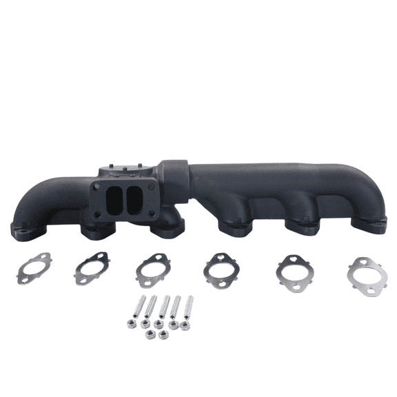 Diesel Power Source 2-Piece T3 Exhaust Manifold 2003-2007 Dodge Ram 5.9L Cummins High Flow Performance Lower EGTs Direct Bolt-On (OEM 5135788AB, 5135788AC, 4931223)