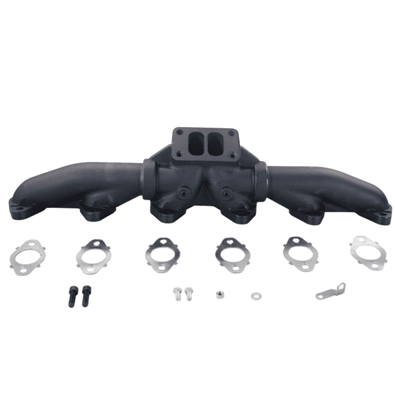 Diesel Power Source T3 3-Piece Exhaust Manifold 1998-2002 Dodge Ram 5.9L 24V Cummins High Flow Performance Lower EGTs Direct Bolt-On (OEM 5014170AC, 5014170AD, 5014170AA, 5014170AB, 3937187)