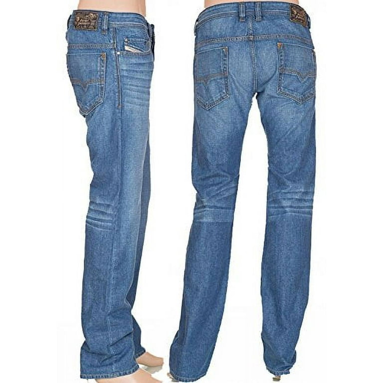 Diesel Safado Triouser Straight Blue Jeans (32 Long 32)