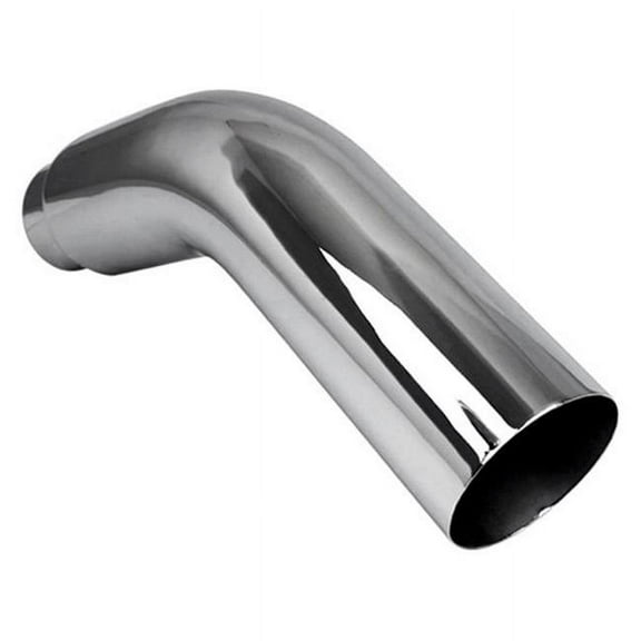 Diesel Series Elbow Turndown Exhaust Stack, Chrome - 4 x 5 x 23 in.