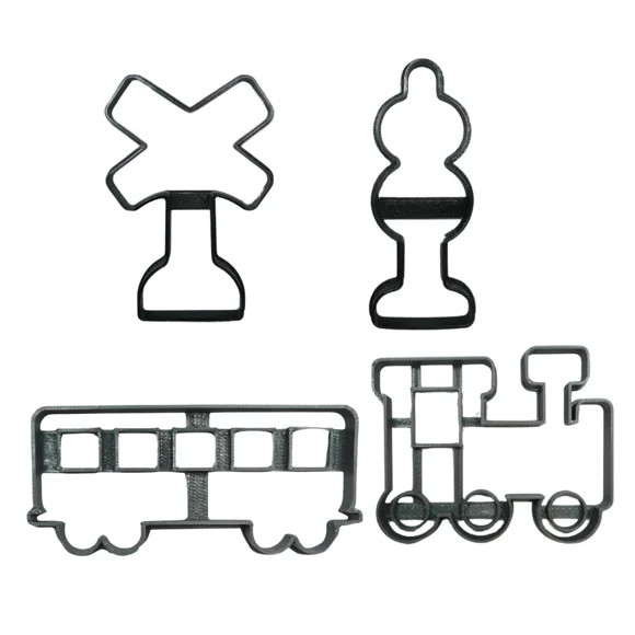 Diesel Steam Train Set Of 4 Cookie Cutters Made In Usa Pr1970