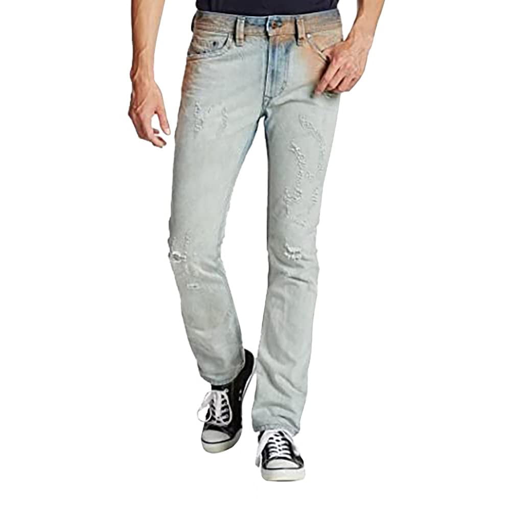 A. Salvarini Jeans Uomo Basic Stretch Slim – Azzurro, Taglia 29W X 30L, Cotone Elastico - 5