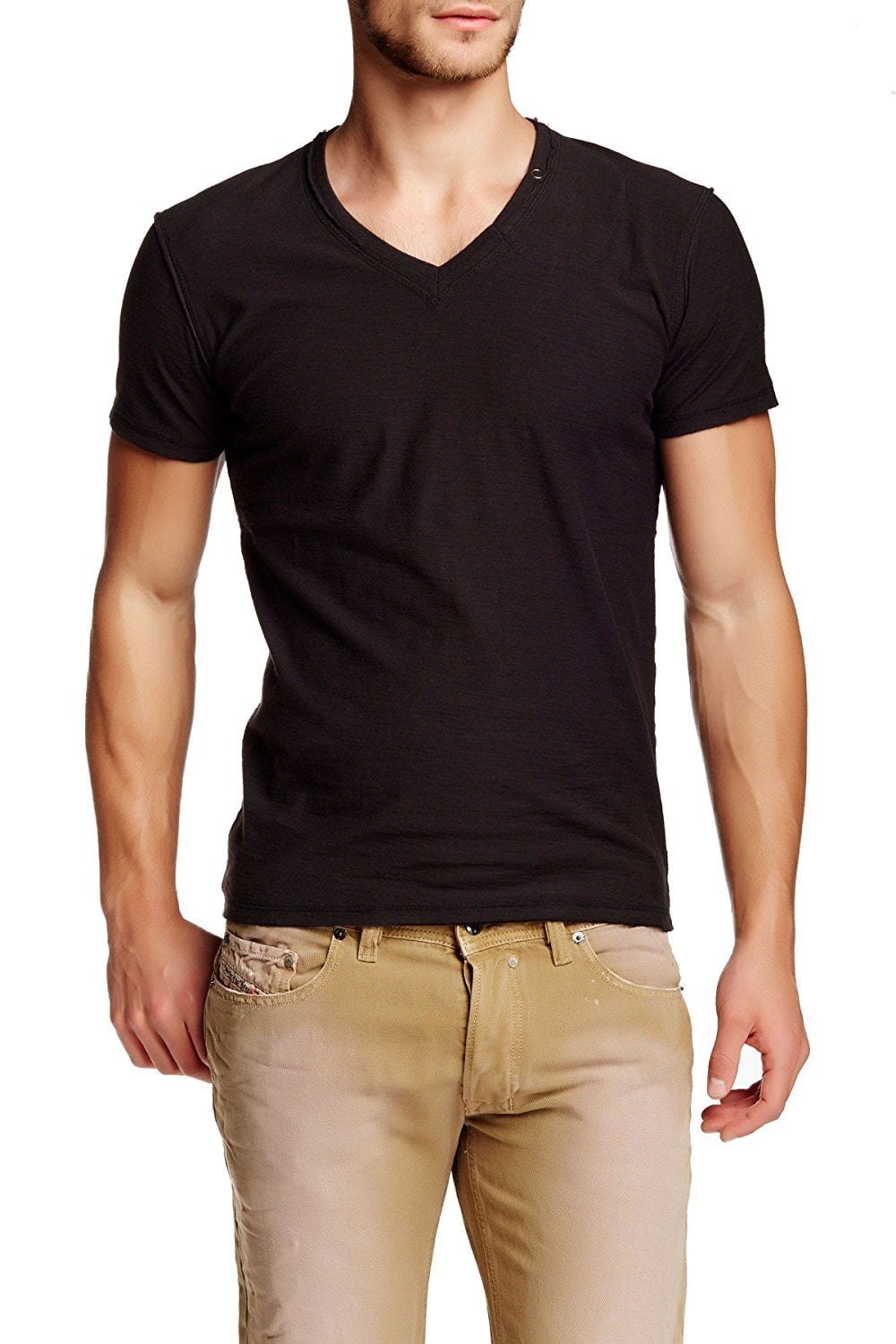 Diesel Tos V-Neck Tee 00Kdy Black 3XL - Walmart.com