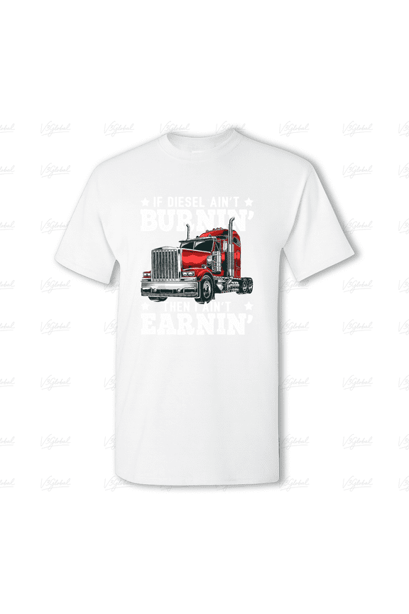 Diesel Trucker Big Rig Semi-Trailer Truck Driver, Funny Job Gift Unisex Tee V80255, for men & women, up to size 5XL
