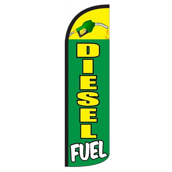 Diesel Windless flag Without Pole Advertisement /Business Flags | Feather Flag |