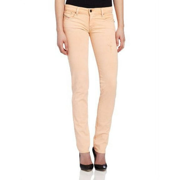 Diesel Women's Getlegg Slim Skinny Leg Jean 0809S, Peach, 25x32