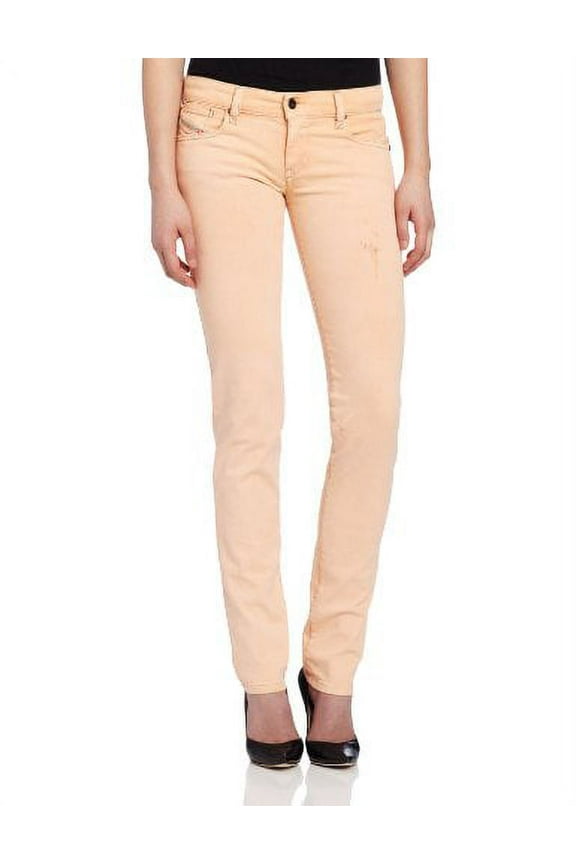 Women's Getlegg Slim Skinny Leg Jean 0809S, Peach, 25x32