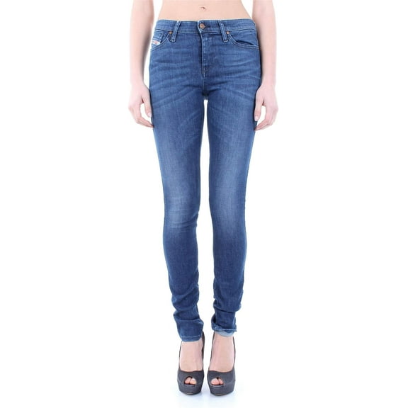 Diesel Women's Skinzee Trousers in Denim 848L Denim Jeans 24 X 32