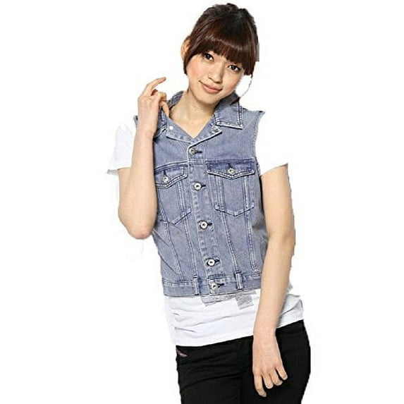 Diesel Womens De Xini Sleeveless Veste Denim S