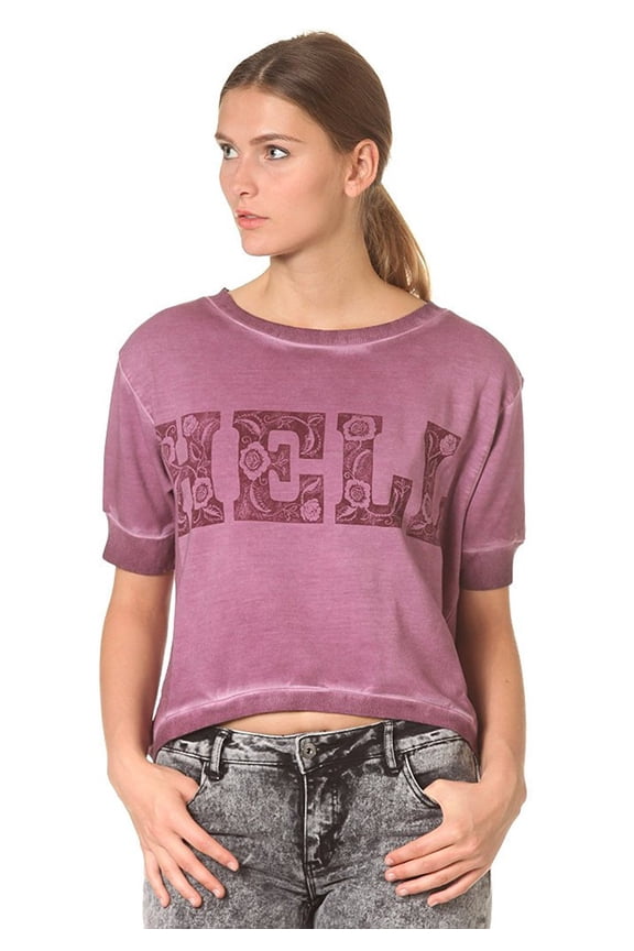 Womens Fernley Sweat-Shirt Red/Purple Red/Purple 2XS