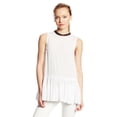 thumbnail image 1 of Diesel Womens T-Rigel-A Peplum Top White XL, 1 of 1