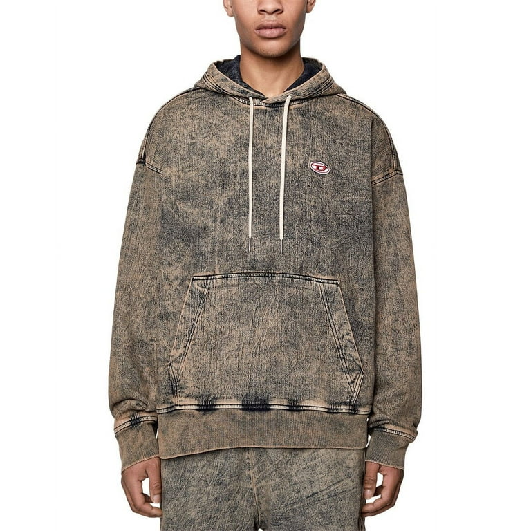 Diesel mens Patch Logo Hoodie S Blue Walmart