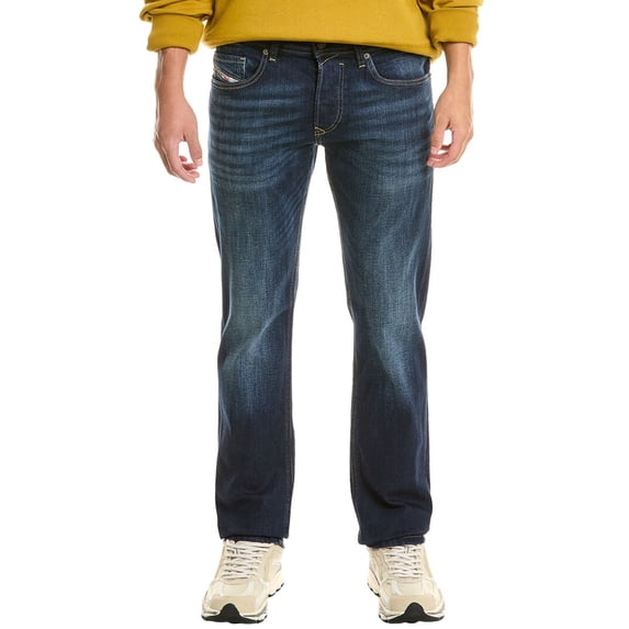 Diesel mens Safado X Dark Blue Straight Jean, 34, Blue