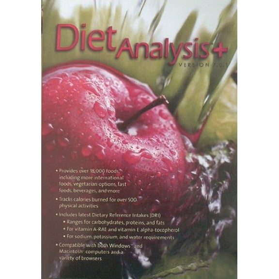 Pre-Owned Diet Analysis Plus 7.1 Windows/mac Paperback