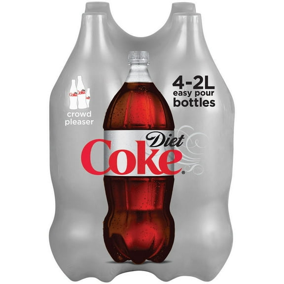 Diet Coke, 2 Liter Bottles (Pack of 4)
