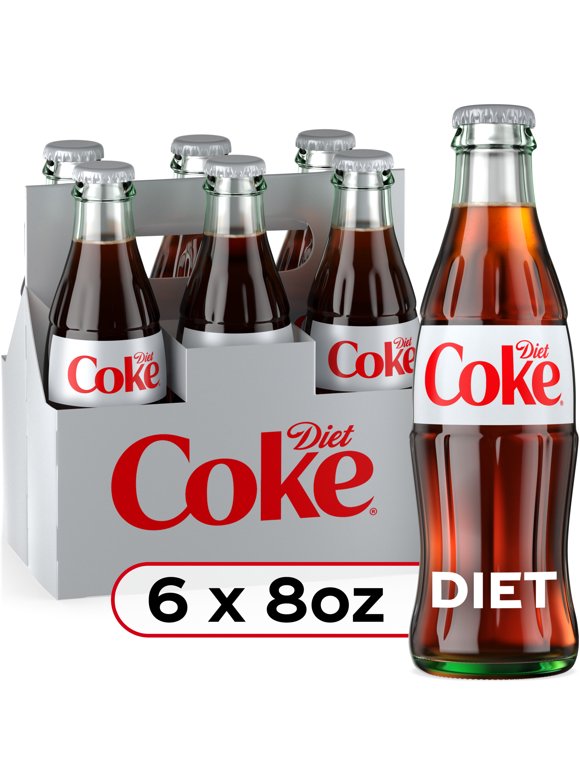 Diet Coke Diet Cola Soda Pop, 8 Fl Oz Glass Bottles, 6 Pack – VWNK