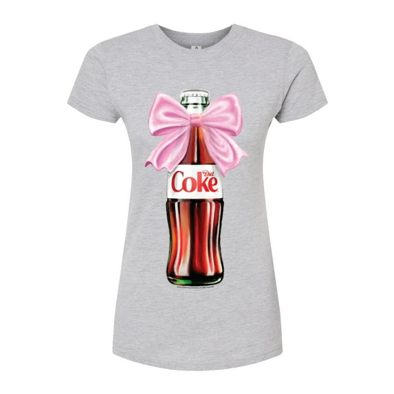 Diet Coke - Bottle Bow - Juniors Fitted Graphic T-Shirt