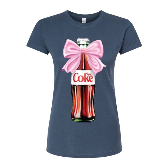 Diet Coke - Bottle Bow - Juniors Fitted Graphic T-Shirt