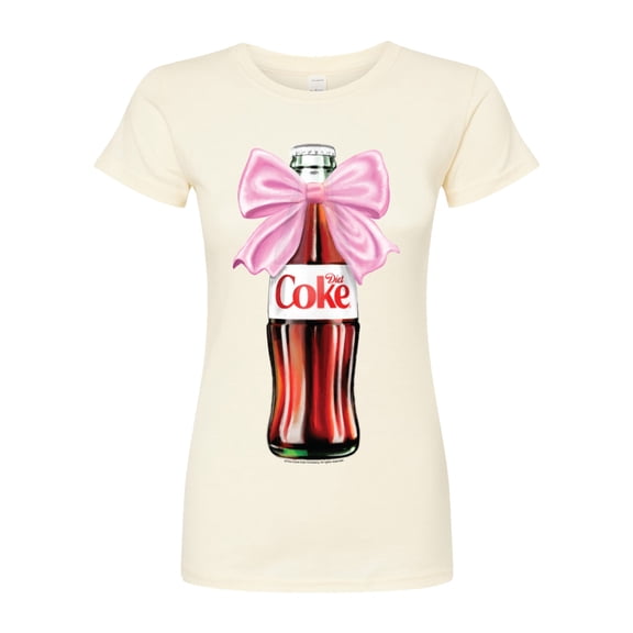 Diet Coke - Bottle Bow - Juniors Fitted Graphic T-Shirt
