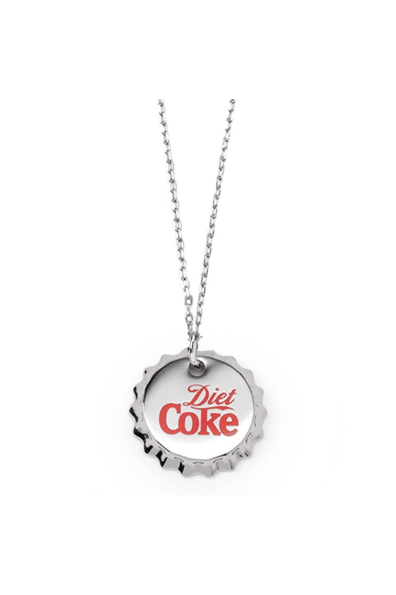 Diet Coke Bottle Cap Red Necklace