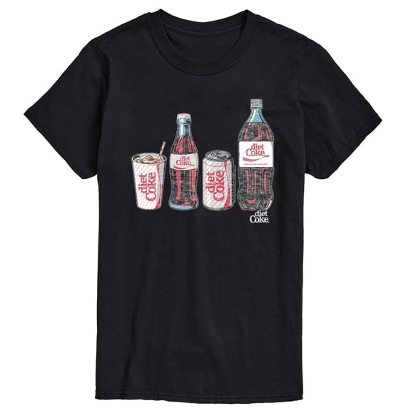 Diet Coke - Bottles and Cans - Men's Short Sleeve Graphic T-Shirt
