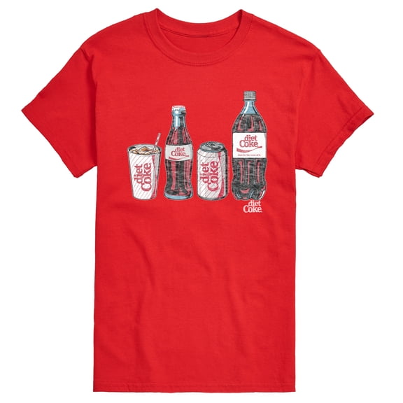 Diet Coke - Bottles and Cans - Men's Short Sleeve Graphic T-Shirt
